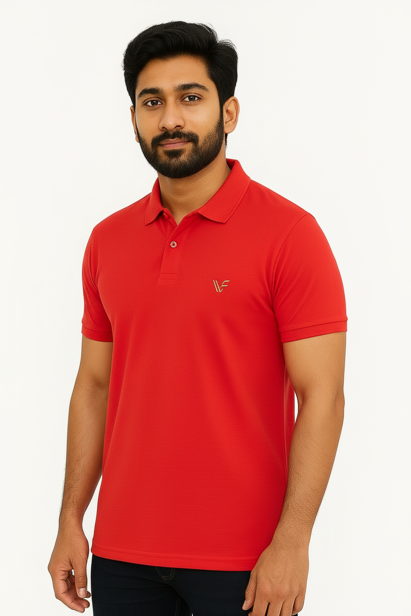 Premium Polo T-Shirt for Men with Vasthr Logo | Soft Cotton Rich Fabric