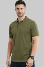 Premium Olive Green Polo T-Shirt - Vasthr