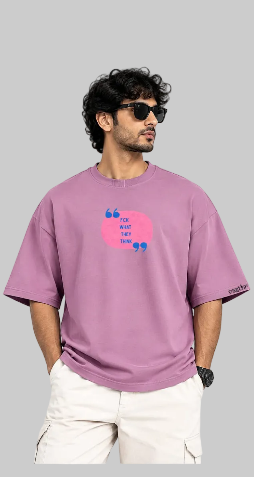 FCK WHAT THEY THINK Oversized T-Shirt – Vasthr