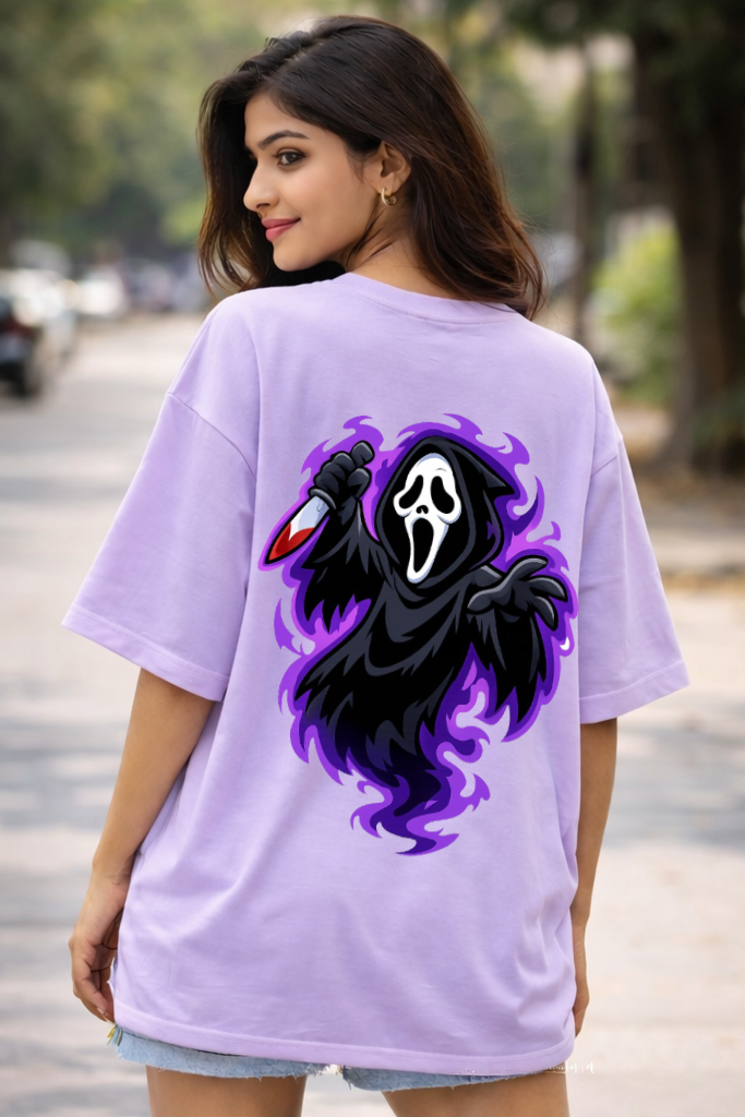 Phantom Pop Oversized T-Shirt – Lavender by Vasthr
