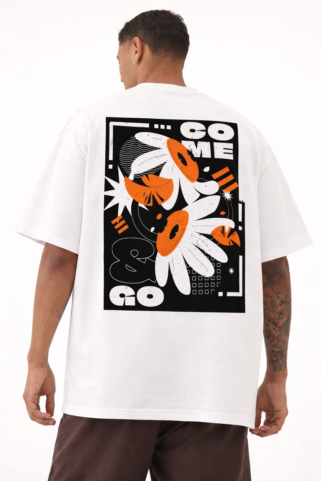 “GO & COME” Oversized Graphic T-Shirt by Vasthr