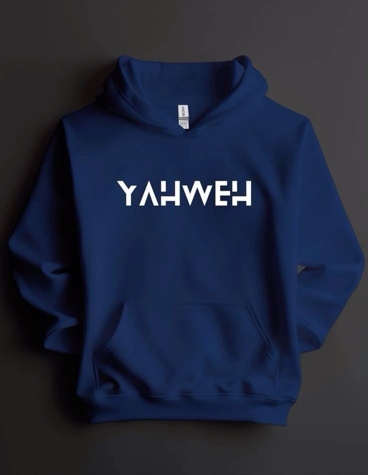 Yahweh Navy Blue Hoodie – Vasthr Exclusive