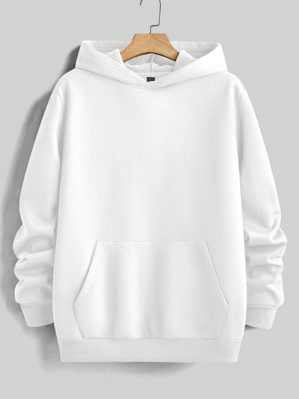 Classic Comfort White Plain Hoodie - Unisex Essential By Vasthr