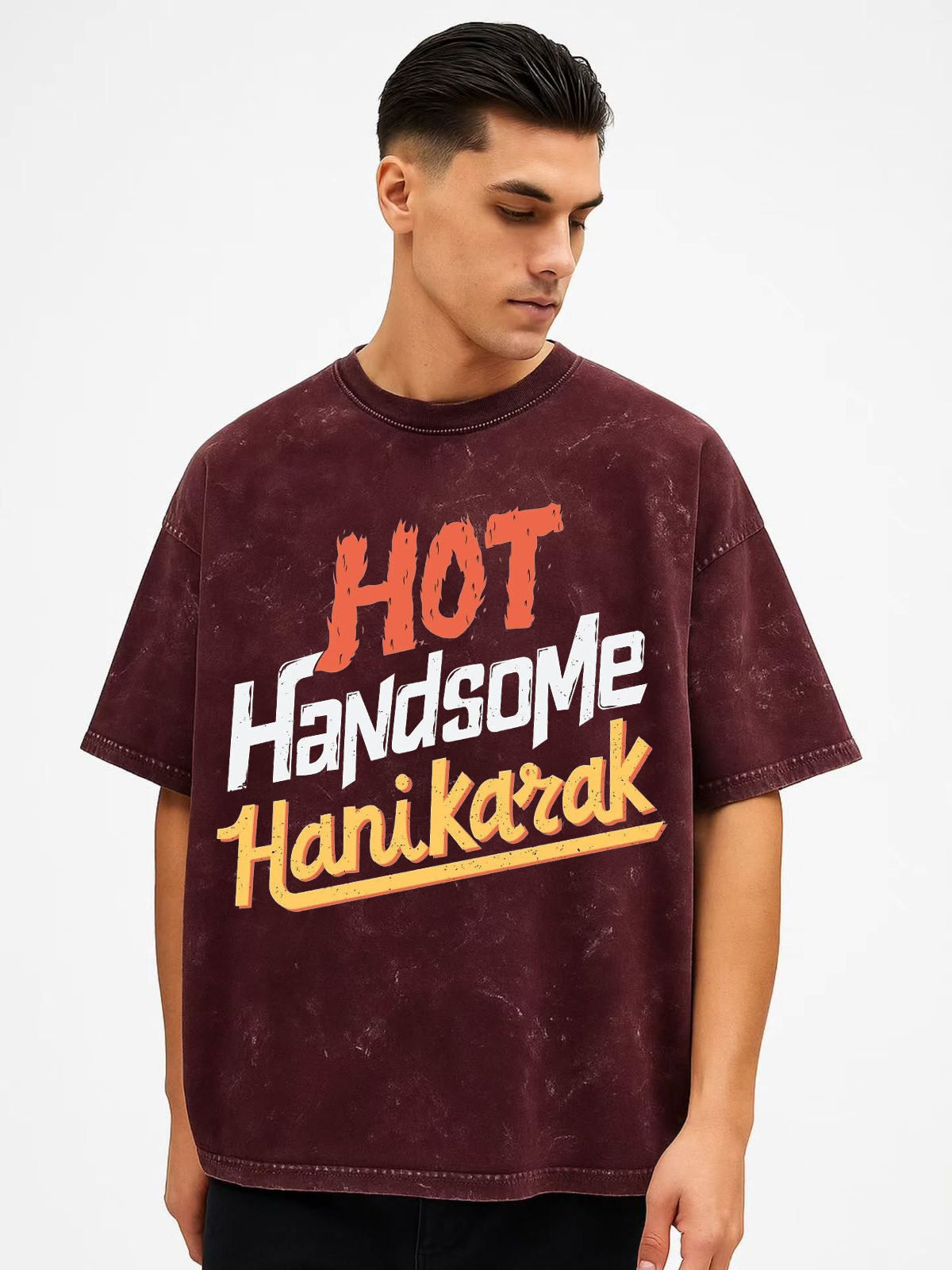 Hot Handsome Hanikarak T-Shirt for Men – Desi Swagger Streetwear Edition By Vasthr