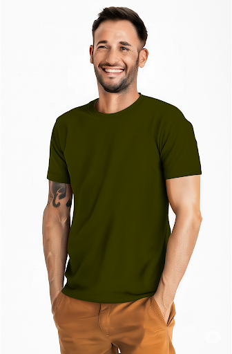 Vasthr - The Urban Explorer Tee in Dark Olive Green