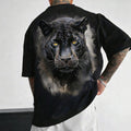Black Panther Graphic Oversized T-Shirt – Wild Instinct Edition – Black by Vasthr