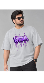 KARMA Plus Size T-Shirt - Grey - Vasthr