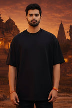 RAM The Divine Archer Oversized T-Shirt – Black – Black by Vasthr