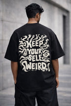 Keep Your Self Weird Oversized T-Shirt – Bold Typography Edition by Vasthr
